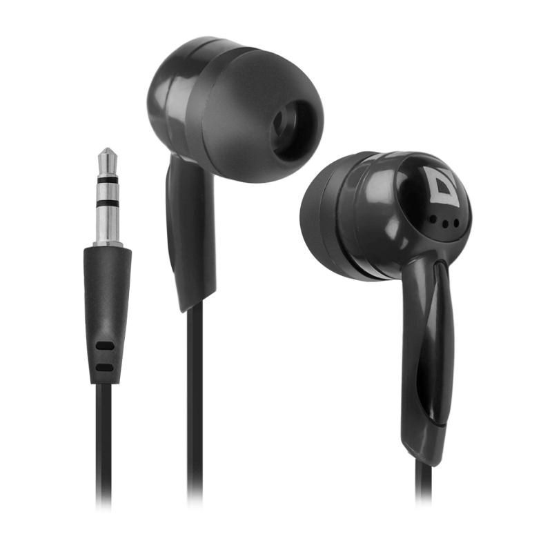 Наушники внутриканальные Defender 604 Basic черный (1/50)
