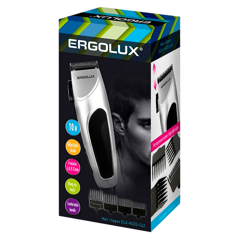 Машинка для стрижки Ergolux ELX-HC03-C42