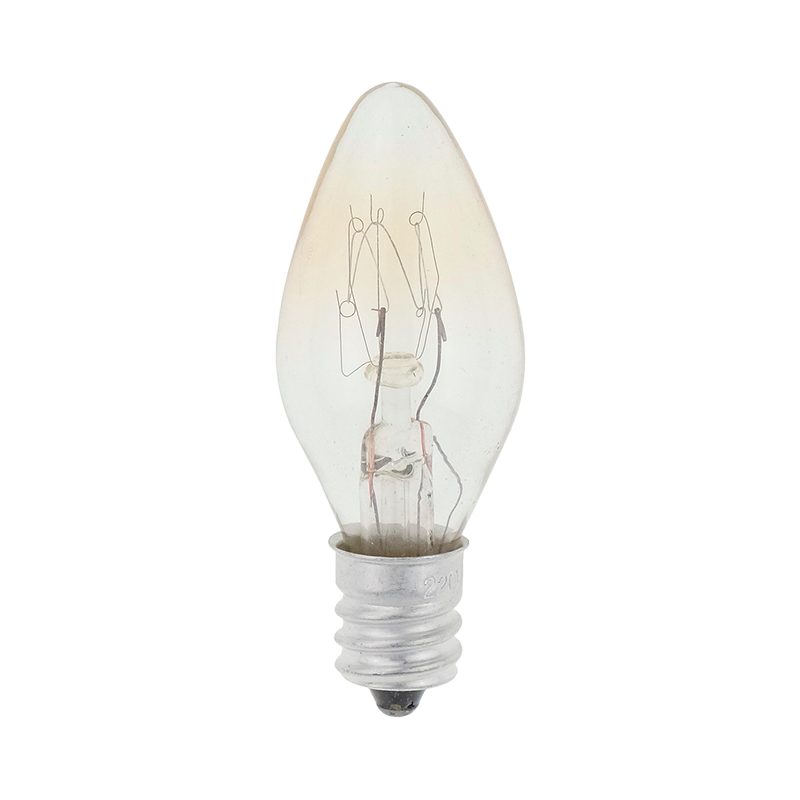 Лампа накаливания Oshan Е12 7W 220-240V свеча для ночников прозрачная (1/50)