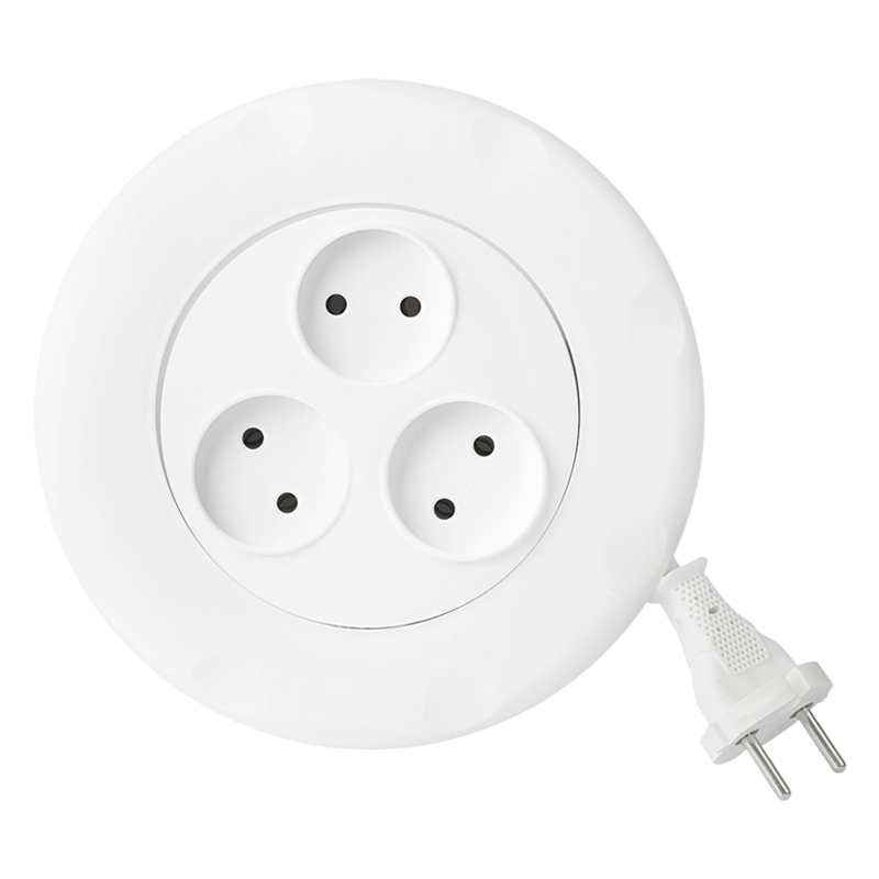 Удлинитель Smartbuy 3р.Б/З 10A 3.0м ПВС 2x1мм² круглый белый (1/40)