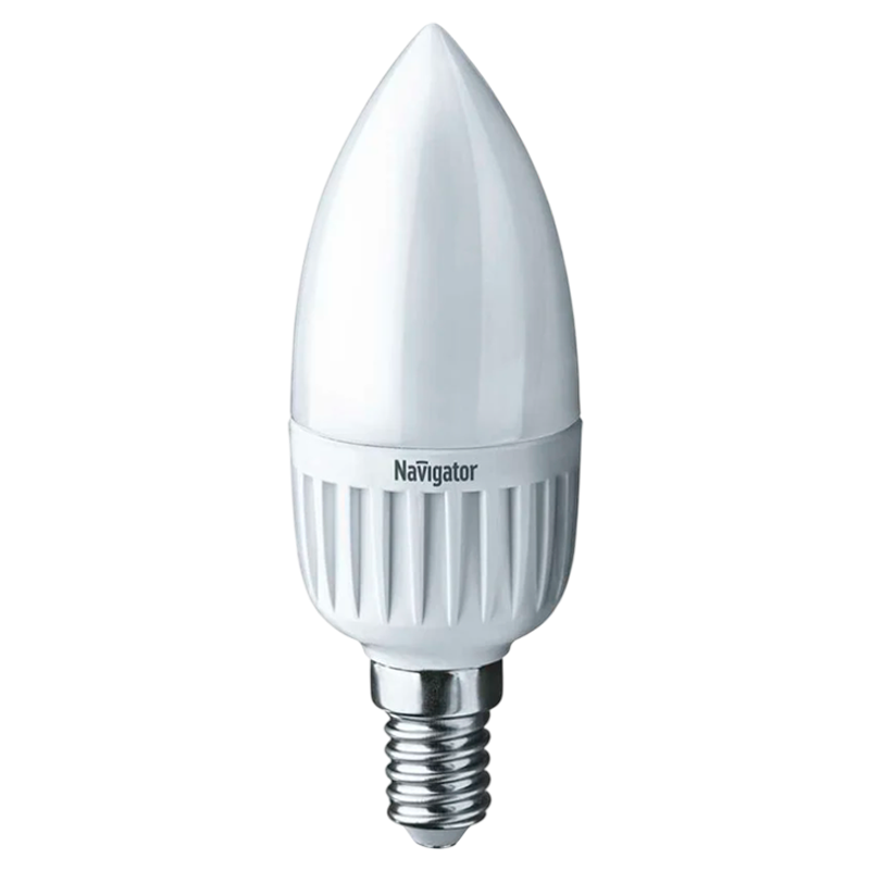 Лампа энергосберегающая Navigator C37 E14 5W 2700К 220V свеча