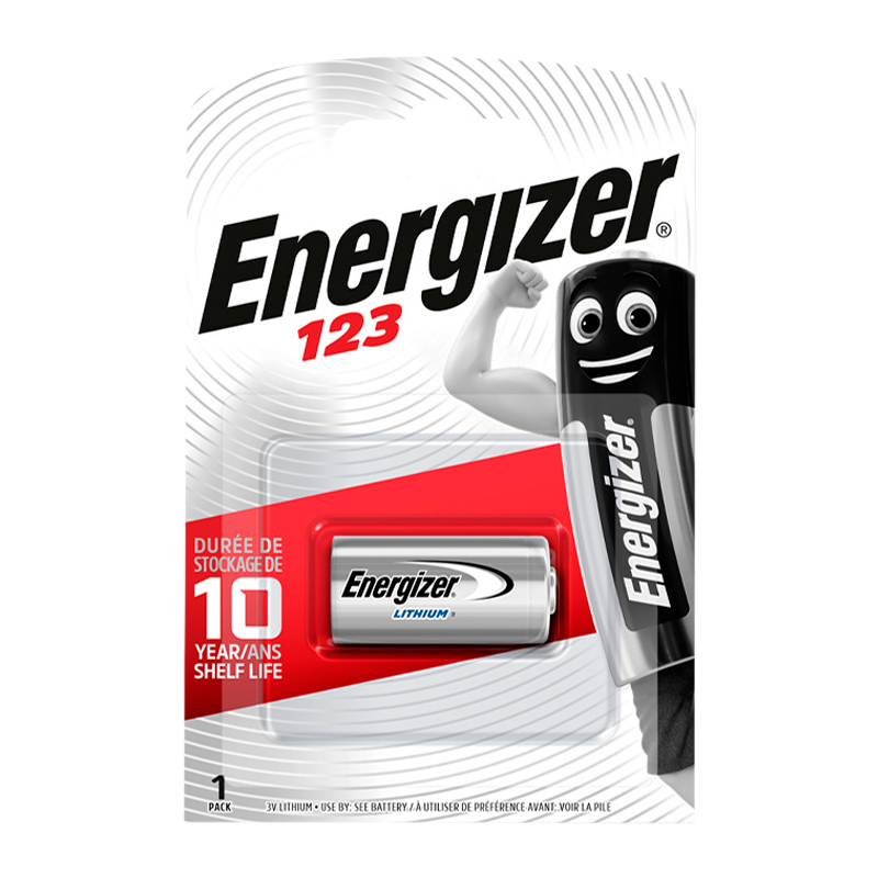 Батарейка Energizer CR123A BL1 Lithium 3V (1/6/60)