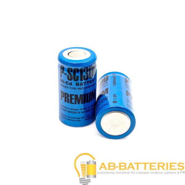 Аккумулятор ET P-SC1600 23.0*43.0, 1.2В, 1600мАч, Ni-CD с повышенной токоотдачей, Premium (1/25/400)