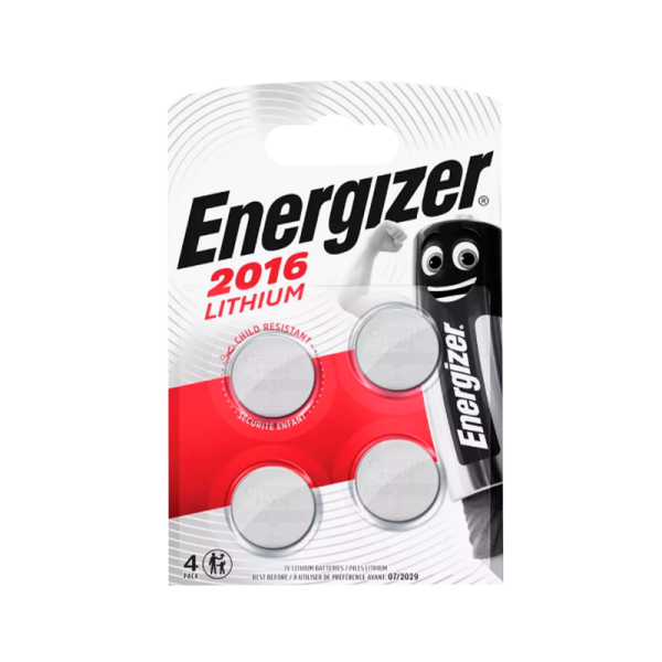Батарейка Energizer CR2016 BL4 Lithium 3V (4/40/560)