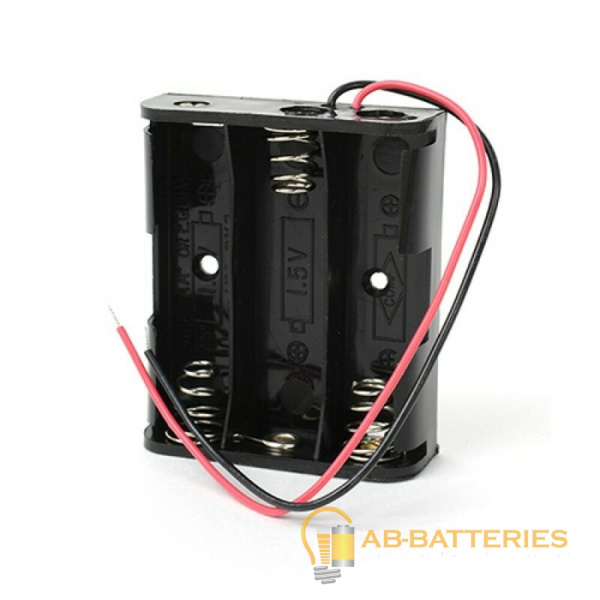 Отсек для элементов питания ROBITON Bh3x18 с двумя проводами PK1 (1/50/250)