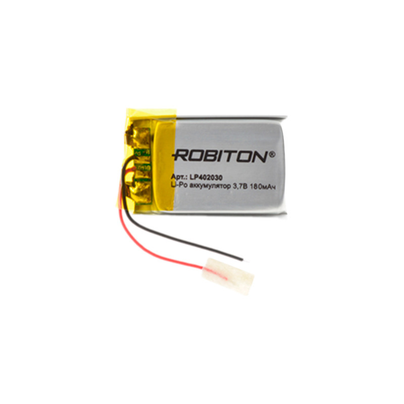 Аккумулятор ROBITON LP402030 3.7В 180мАч PK1 (1/10/250)