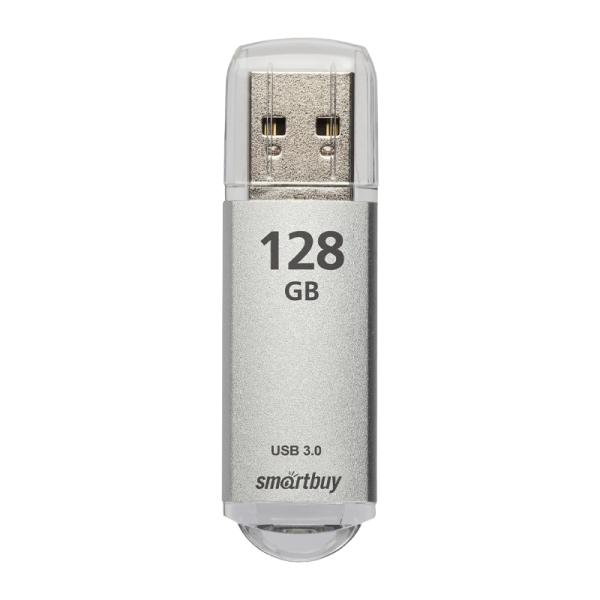 Флеш-накопитель Smartbuy V-Cut 128GB USB3.1 пластик серебряный