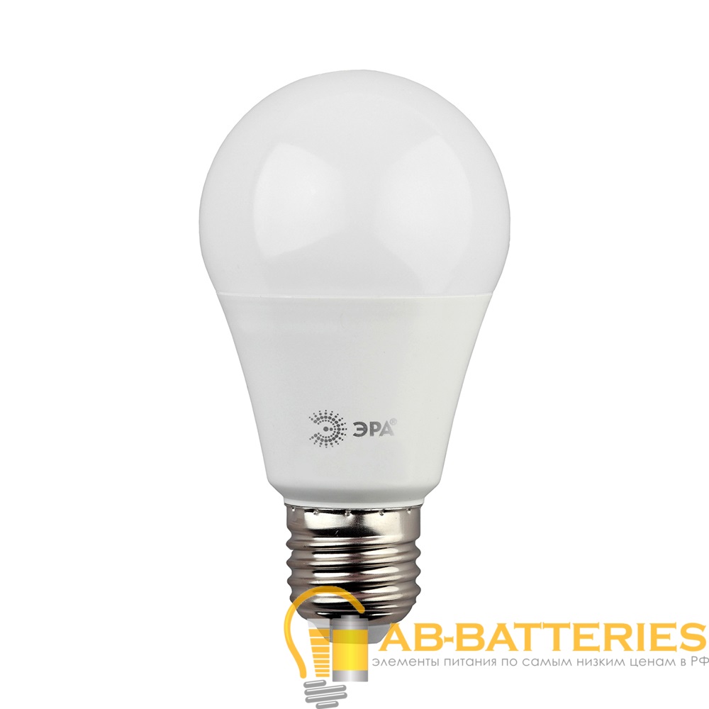 Лампа светодиодная ЭРА A60 E27 13W 6000К 170-265V груша (1/10/100)
