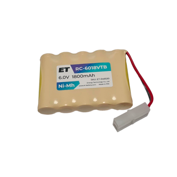 Аккумулятор ET RC-6018VTB PK1, белый большой, 6В, 1800мАч
