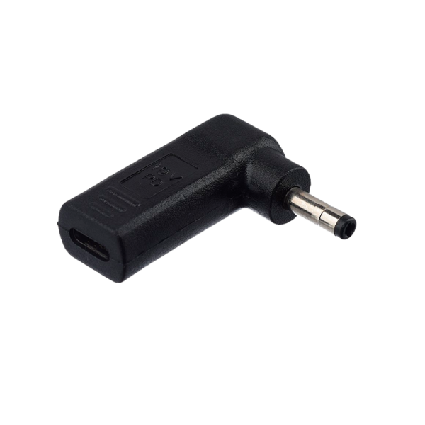 Адаптер GoPower Type-C (m)-4.0x1.7mm (m) черный