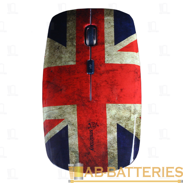 Мышь беспроводная Smartbuy 327AG классическая USB Британский флаг (1/40)