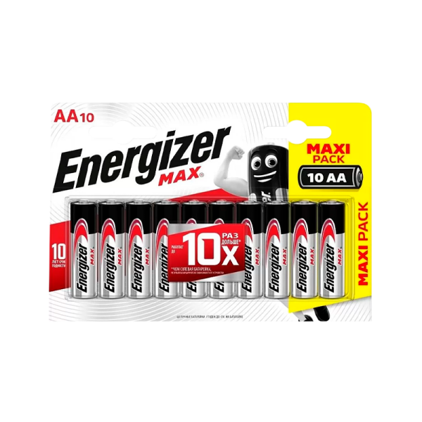 Батарейка Energizer MAX LR6 AA BL10 Alkaline 1.5V (10/120)