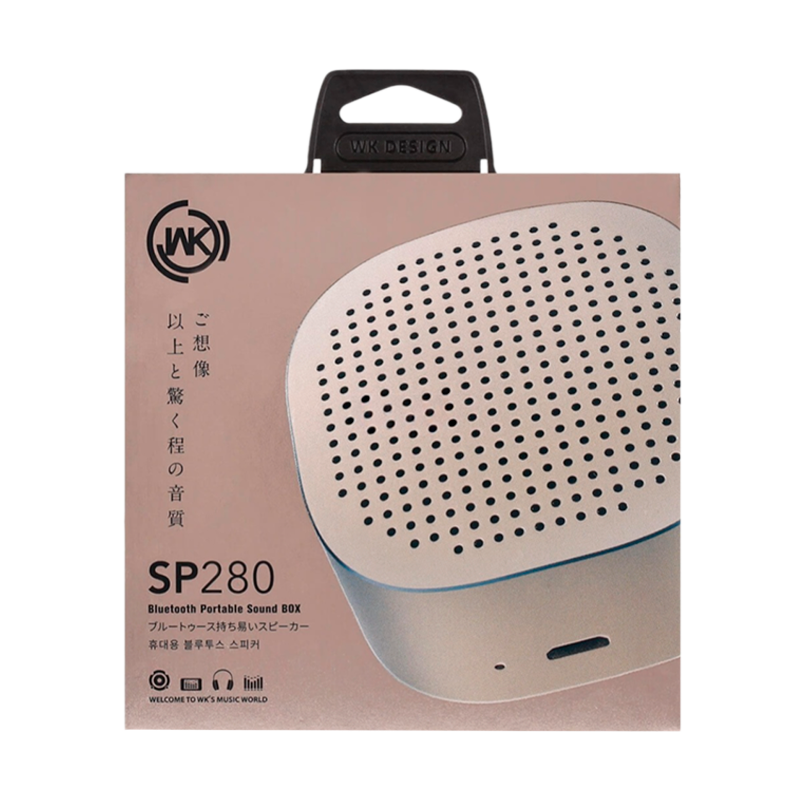 Портативная Bluetooth колонка WK SP-280&nbsp;&nbsp;Серебро