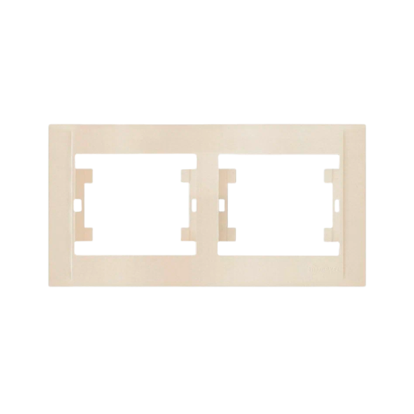 Рамка Makel Defne 2пост. горизонтальная кремовый 42010702 (1/25)