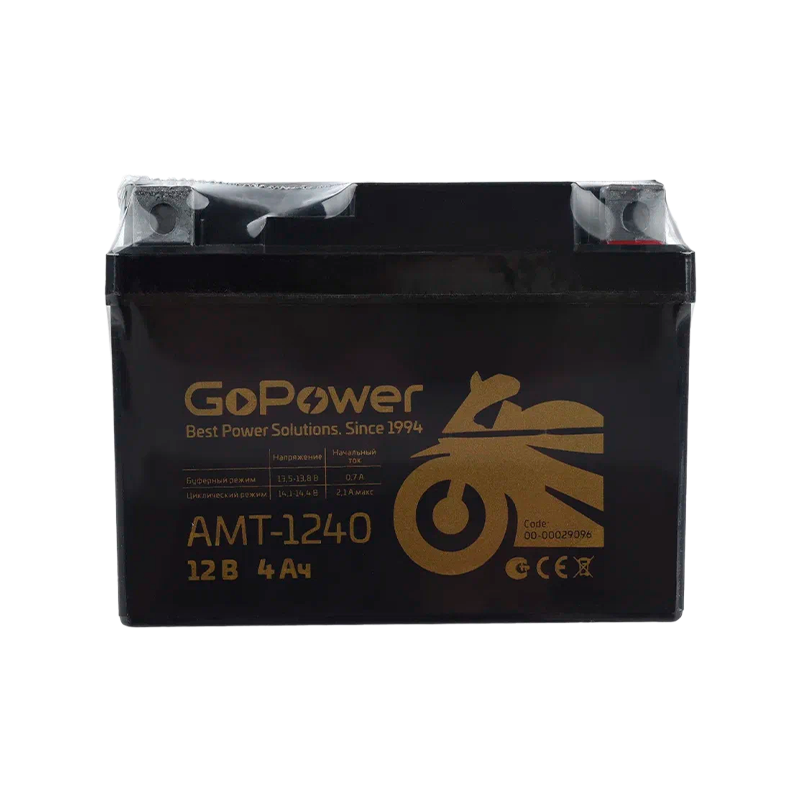 Аккумулятор для мототехники GoPower 12V 4Ah
