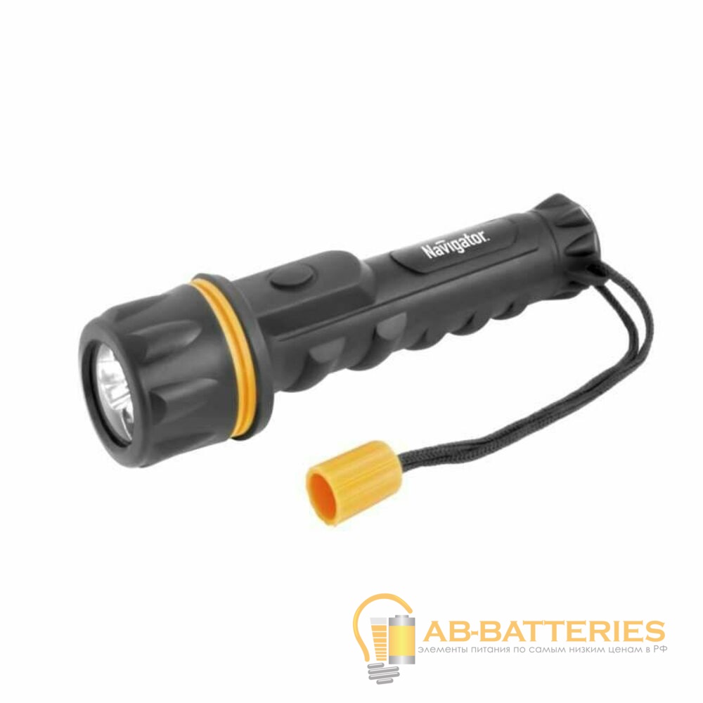 Фонарь универсальный Navigator NPT-R06 0.5W 1LED от батареек IPX4 черный