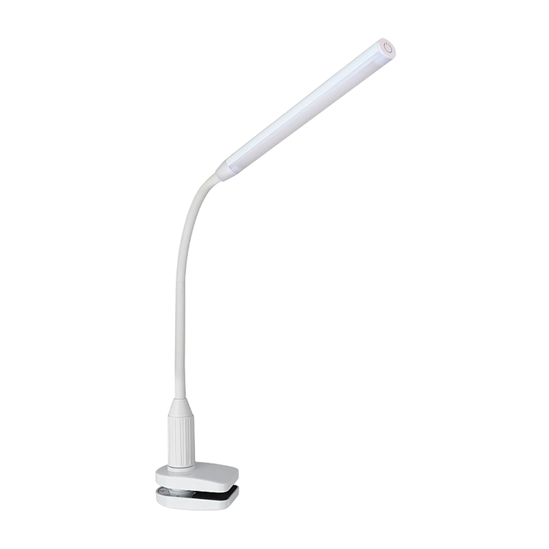 Светильник настольный Camelion KD-793 6W 230V 1LED струбцина сенс. 4 ур.ярк. +лампа белый (1/12)