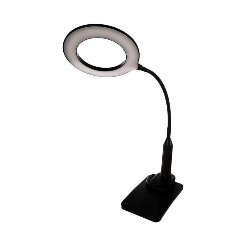 Светильник настольный Camelion KD-814 7W 230V 1LED на основании сенс. 4 ур.ярк. черный (1/6)