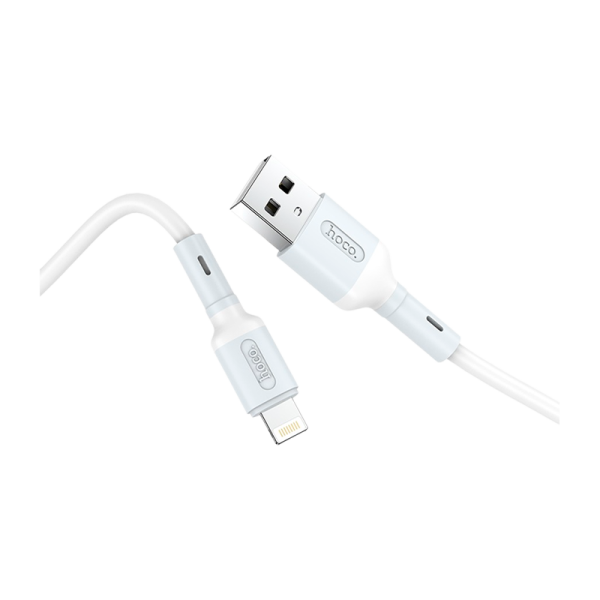 Кабель HOCO X65 USB (m)-Lightning (m) 1.0м 2.4A TPE белый (1/31/310)