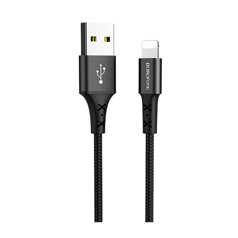 Кабель Borofone BX20 USB (m)-microUSB (m) 1.0м 2.0A нейлон черный (1/648)