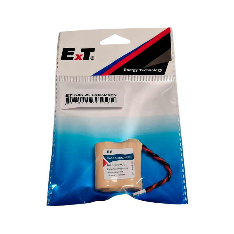 Батарея ET Gas-2S-CR123MXCN 6В, cell made in China
