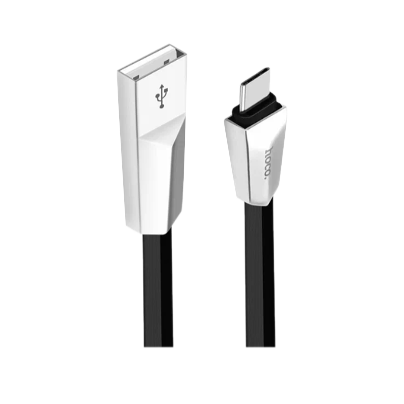 Кабель HOCO X4 USB (m)-Type-C (m) 1.2м 2.4A TPE черный (1/32/320)