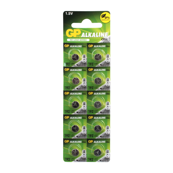 Батарейка GP G3/LR736/LR41/392A/192 BL10 Alkaline 1.5V отрывные (10/250/5000) R