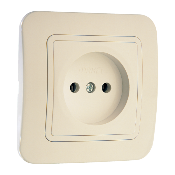 Розетка Makel Lillium 1гн. 16A кремовый 70222 (1/12)