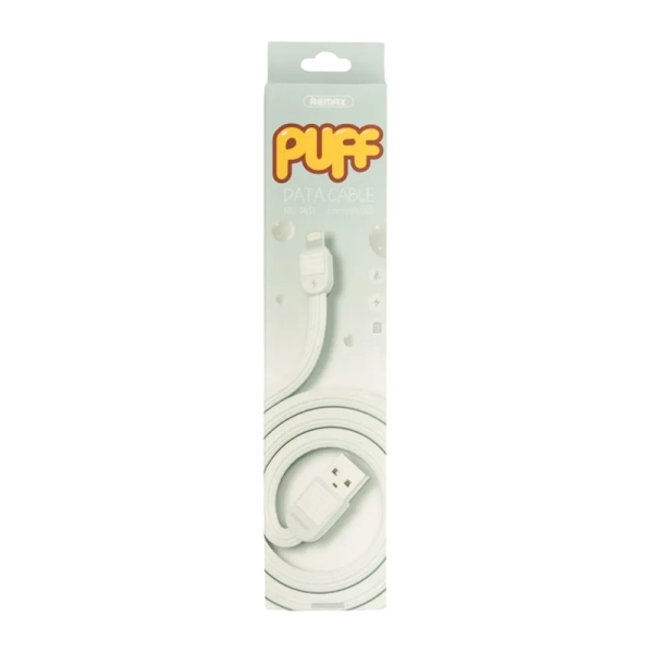 USB кабель REMAX Puff (IPhone 5/6/7/SE) RC-045I, Белый, (36)