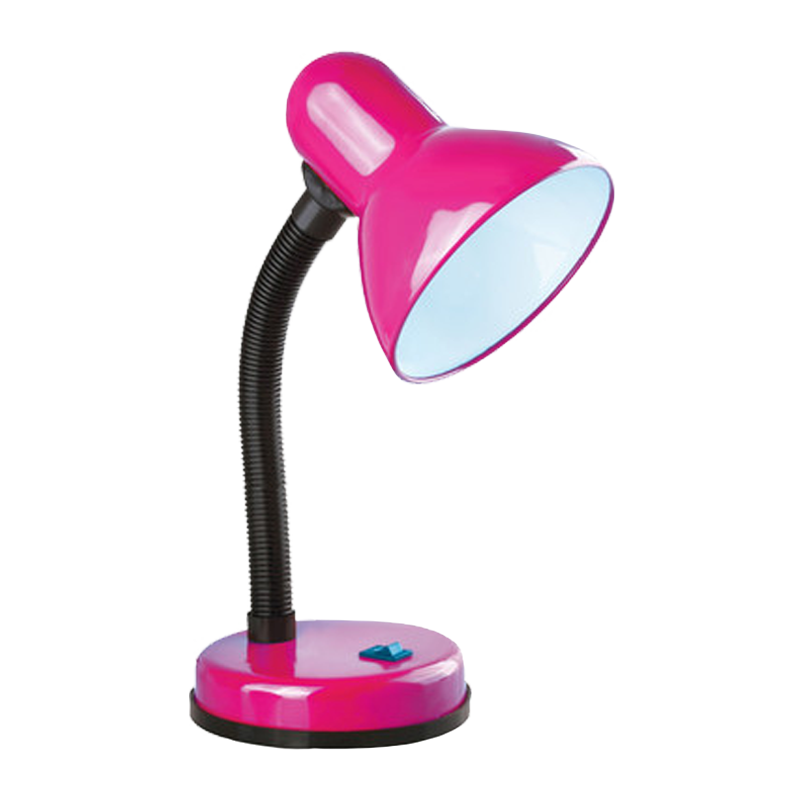 Светильник настольный Camelion KD-301 40W 230V E27 на основании розовый (1/12)
