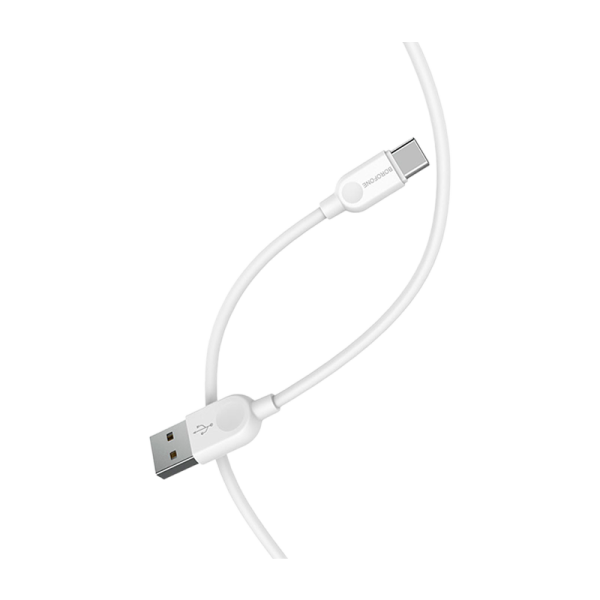 Кабель Borofone BX14 USB (m)-Type-C (m) 3.0м 2.4A ПВХ белый (1/360)