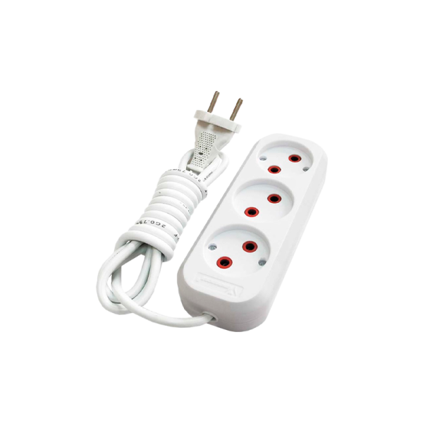 Удлинитель SPARK LUX 310 3р.Б/З 16A 5.0м белый (1/48)