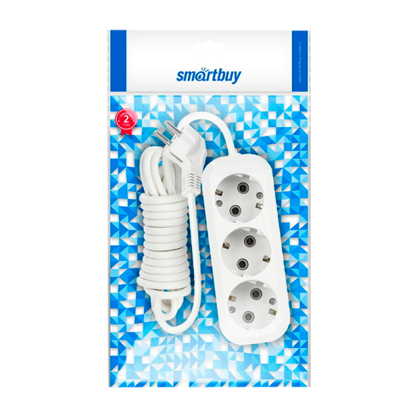 Удлинитель Smartbuy 3р.С/З 16A 15.0м белый (1/40)