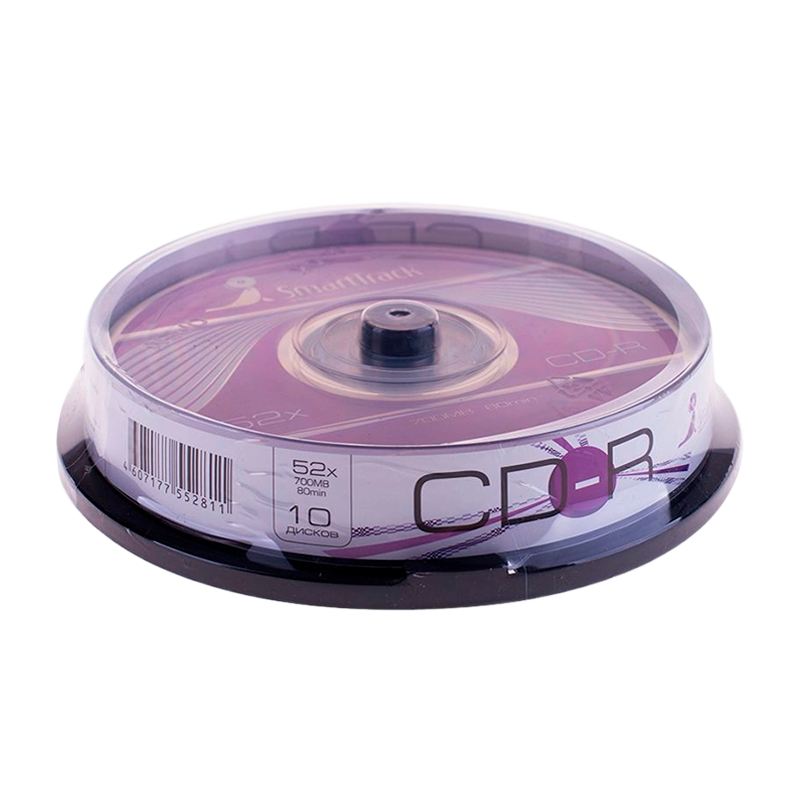 Диск CD-R SmartTrack 700MB 52x 10шт. cake box (10/200)