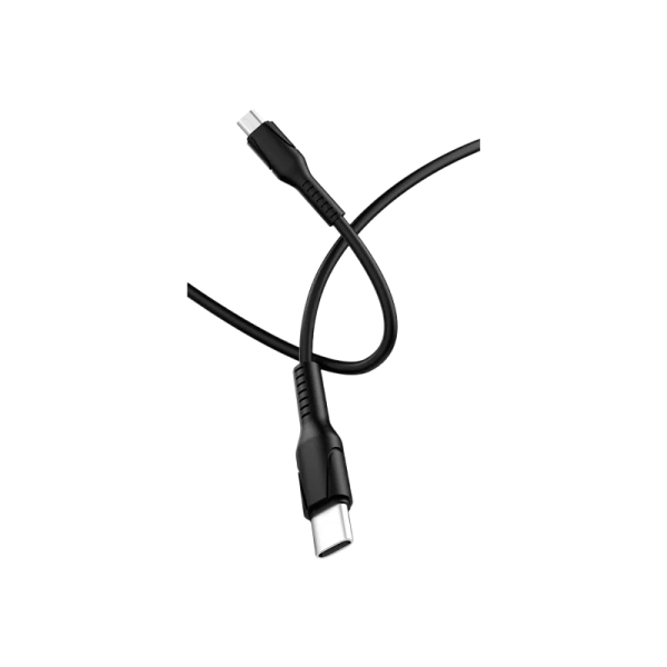 Кабель GoPower GP21M USB (m)-microUSB (m) 2.4A силикон черный (1/200/800)