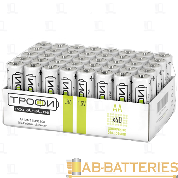 Батарейка Трофи Eco LR6 AA bulk Alkaline 1.5V (40/720/17280)