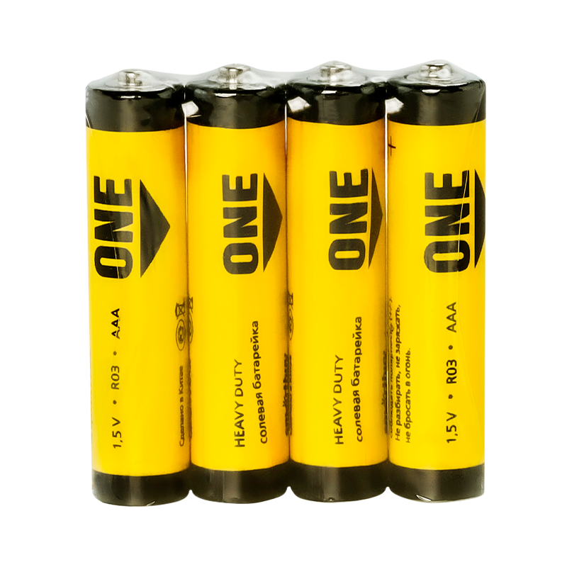 Батарейка Smartbuy ONE R03 AAA Shrink 4 Heavy Duty 1.5V (4/60/600)