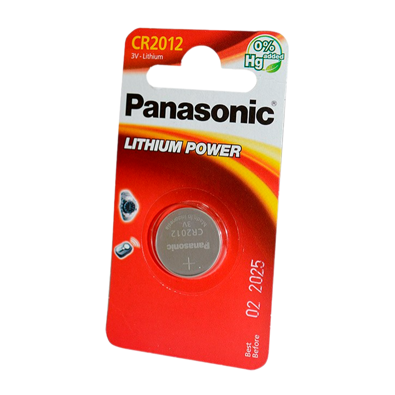 Батарейка Panasonic Power Cells CR2012 BL1 Lithium 3V (1/12)