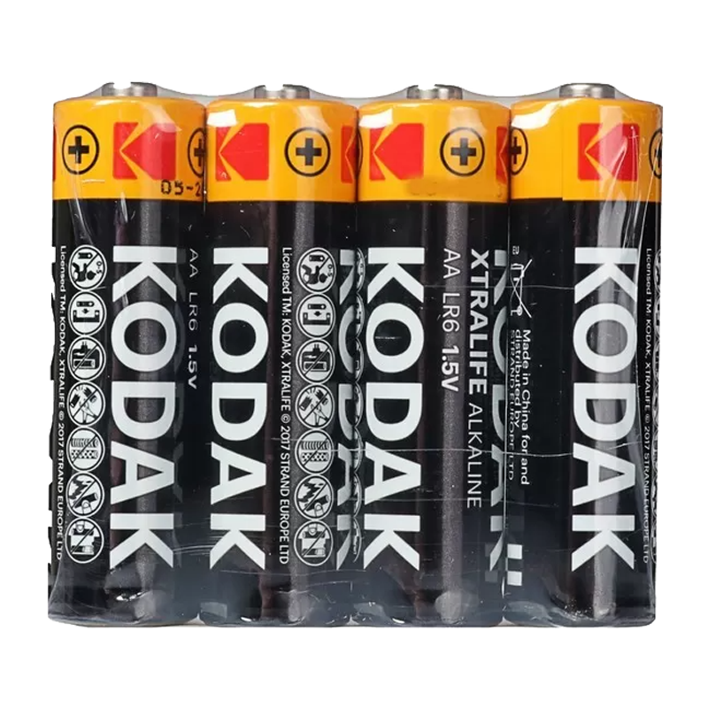 Батарейка Kodak XTRALIFE LR6 AA Shrink 4 Alkaline 1.5V (4/60/600/21600)