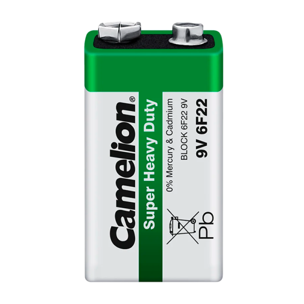 Батарейка Camelion Super Крона 6F22 Shrink 1 Heavy Duty 9V (1/12/480)