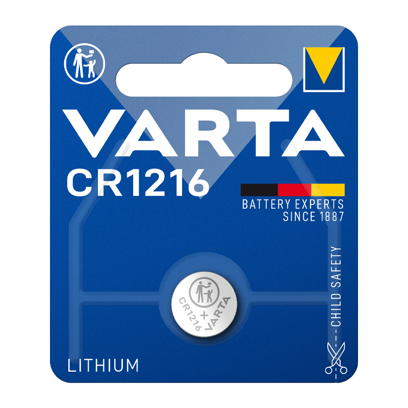 Батарейка Varta ELECTRONICS CR1216 BL1 Lithium 3V (6216) (1/10/100)
