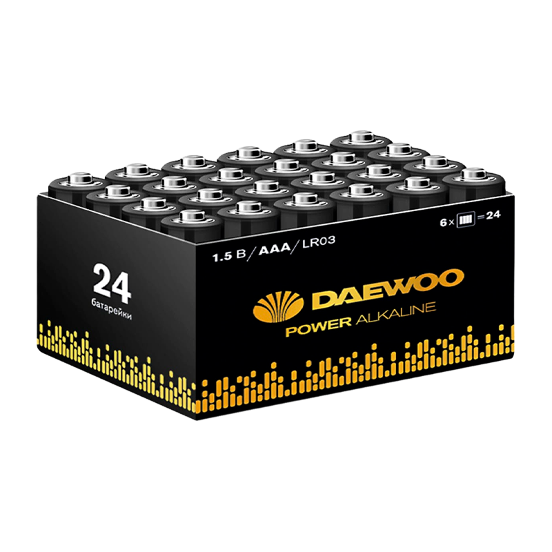 Батарейка Daewoo Power LR03 AAA BOX24 Alkaline 1.5V (24/576)