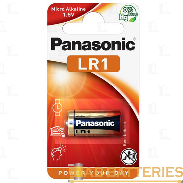 Батарейка Panasonic LR1 N BL1 Alkaline 1.5V (1/10/100)