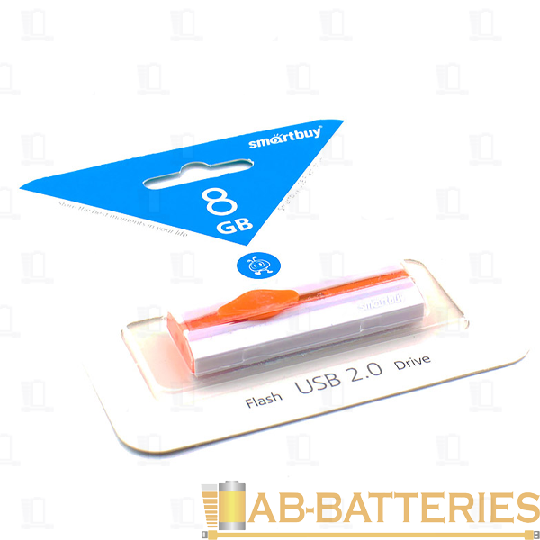 Флеш-накопитель Smartbuy Comet 8GB USB2.0 пластик белый