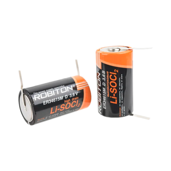 Батарейка ROBITON ER34615M-FT D высокотоковые с лепестковыми выводами SR2, в упак 8 шт 2/8/96