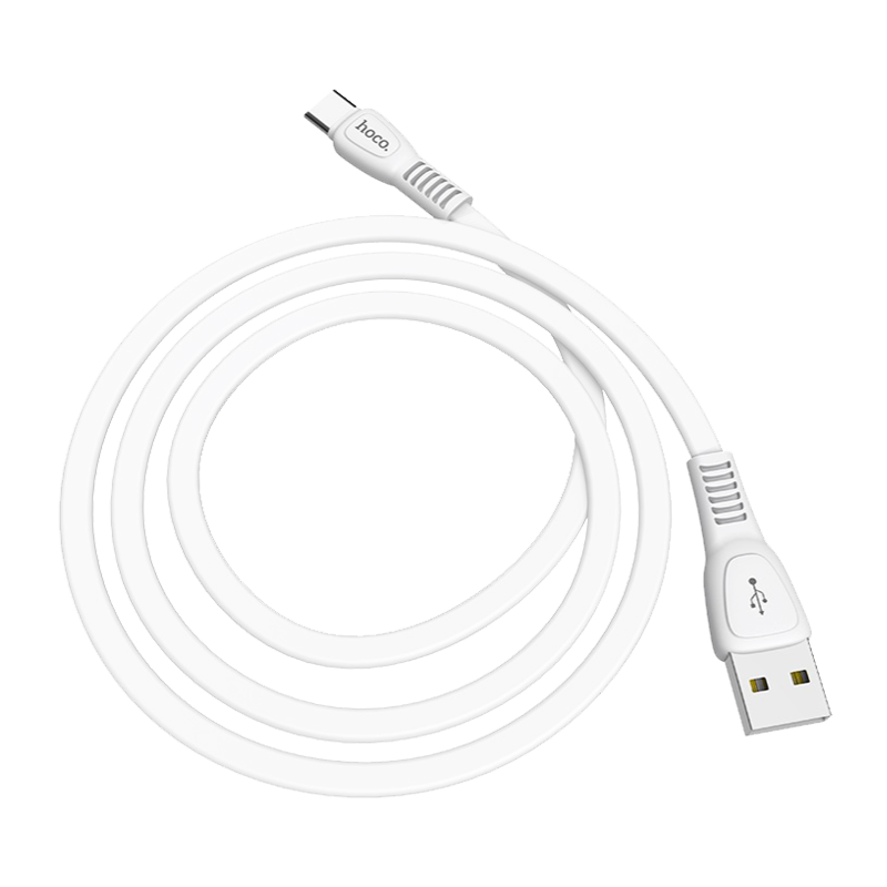 Кабель HOCO X40 USB (m)-Type-C (m) 1.0м 2.4A TPE белый (1/33/330)