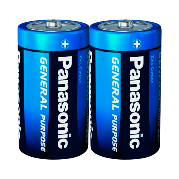 *Батарейка Panasonic GENERAL Purpose R20 D Shrink 2 1.5V (2/24/288) 