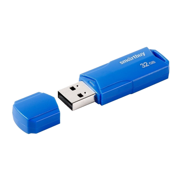 Флеш-накопитель Smartbuy Clue 32GB USB2.0 пластик синий