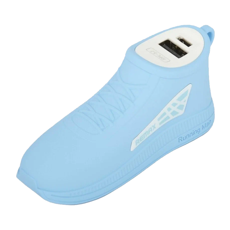 Внешний аккумулятор Remax RPL-57 Running Shoe 2500mAh 1.0A 1USB синий (1/60)