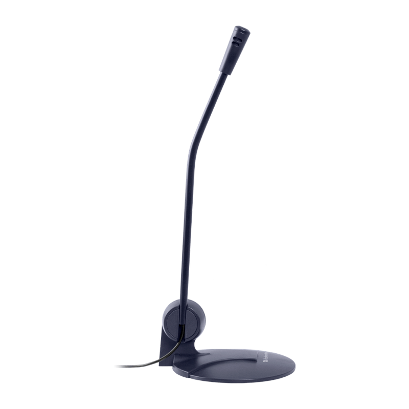 Микрофон Defender MIC-117 конденсаторный 54 дБ 1.8м черный (1/40)